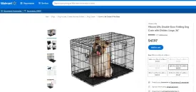 12722016 VIBRANT LIFE 2 DOOR DOG TRAINING CRATE