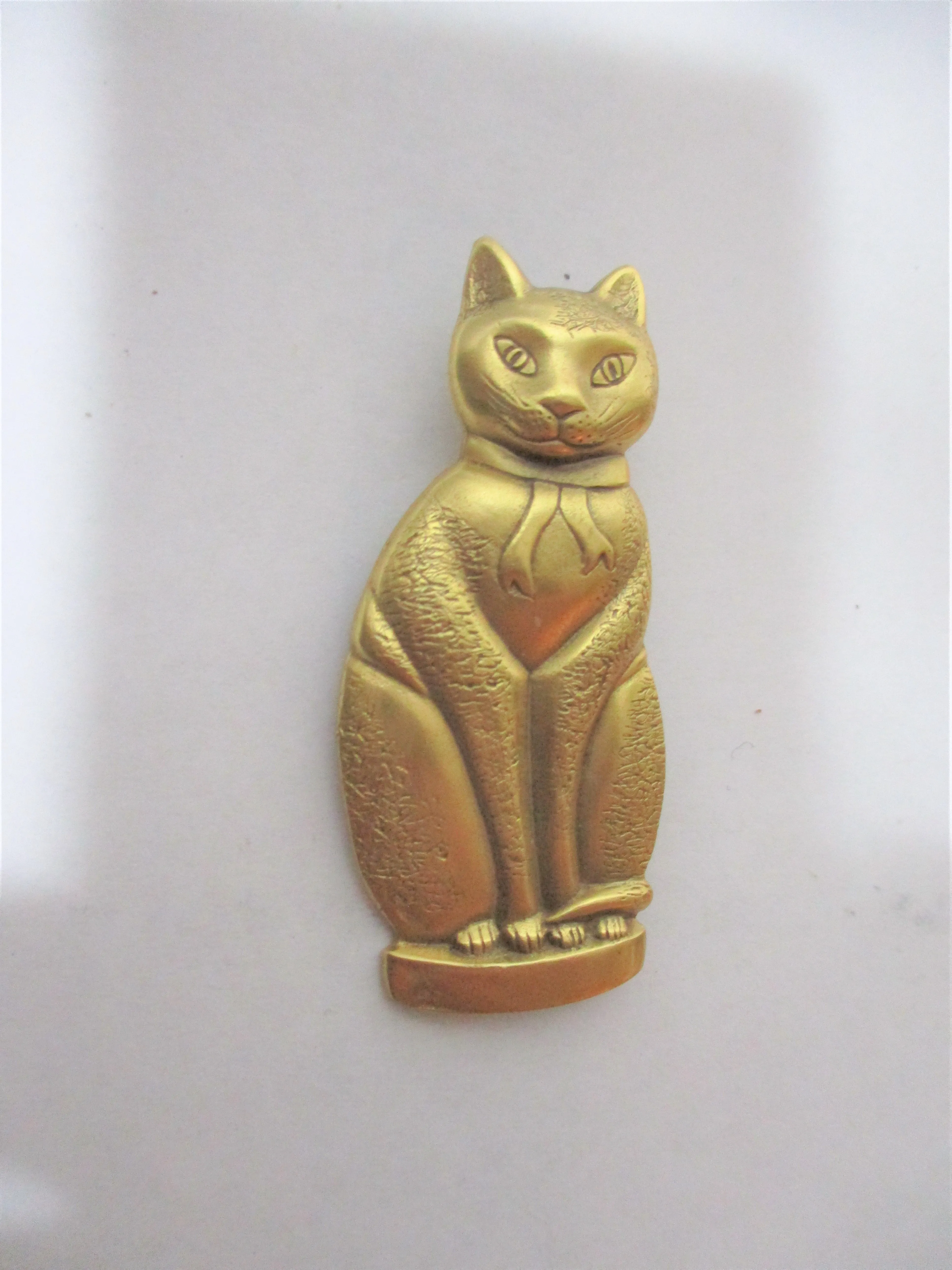 1994 DANFORTH PEWTER KITTY CAT KITTEN Animal PIN BROOCH Jewelry Adorable