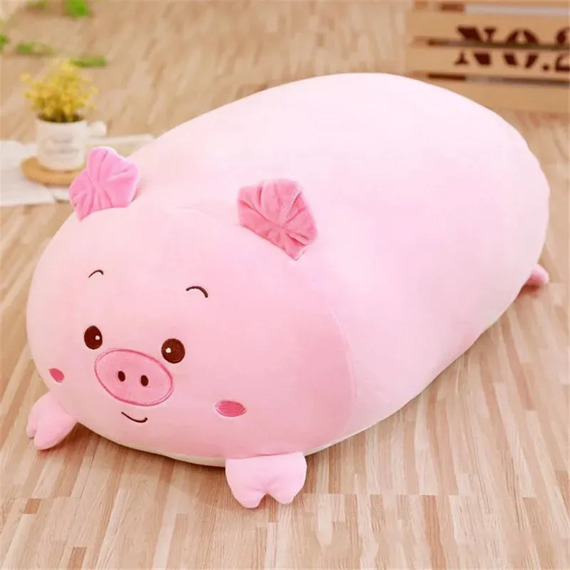 28-90cm Soft Animal Kawaii Pillows Cushion Cute Fat Dog Cat Penguin Pig Frog Plush Toy Stuffed Lovely Kids Birthyday Gift