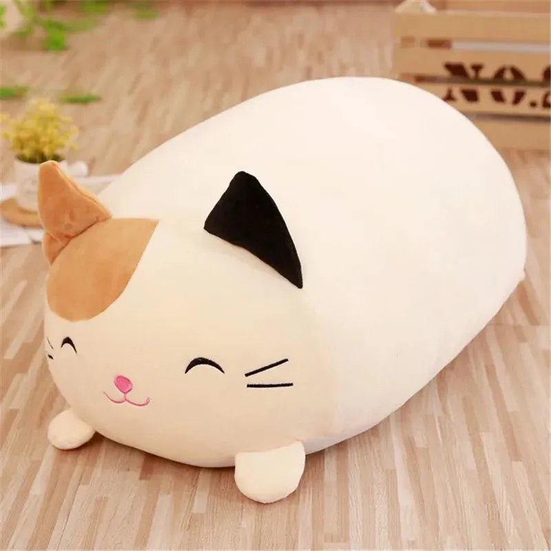 28-90cm Soft Animal Kawaii Pillows Cushion Cute Fat Dog Cat Penguin Pig Frog Plush Toy Stuffed Lovely Kids Birthyday Gift