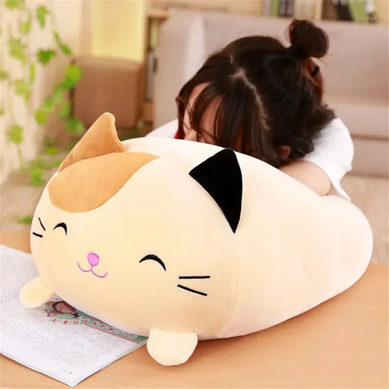 28-90cm Soft Animal Kawaii Pillows Cushion Cute Fat Dog Cat Penguin Pig Frog Plush Toy Stuffed Lovely Kids Birthyday Gift