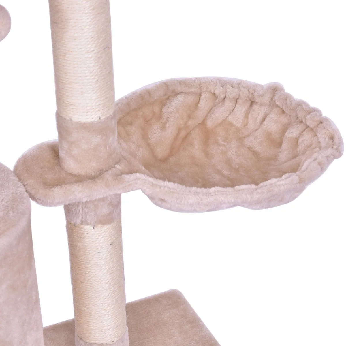 56" Cat Tree Scratching Posts - Beige