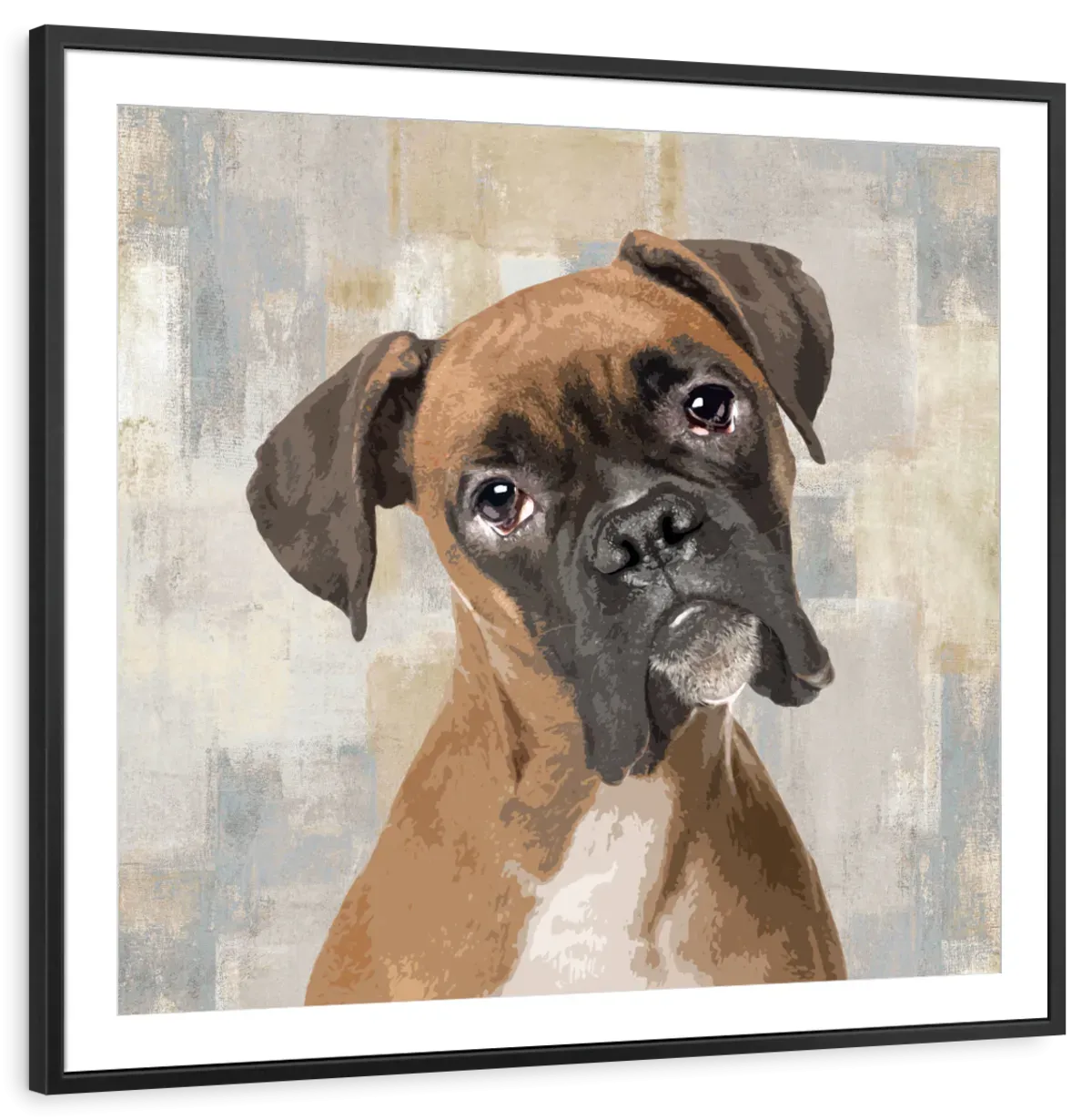 A Boxer Portrait Wall Art