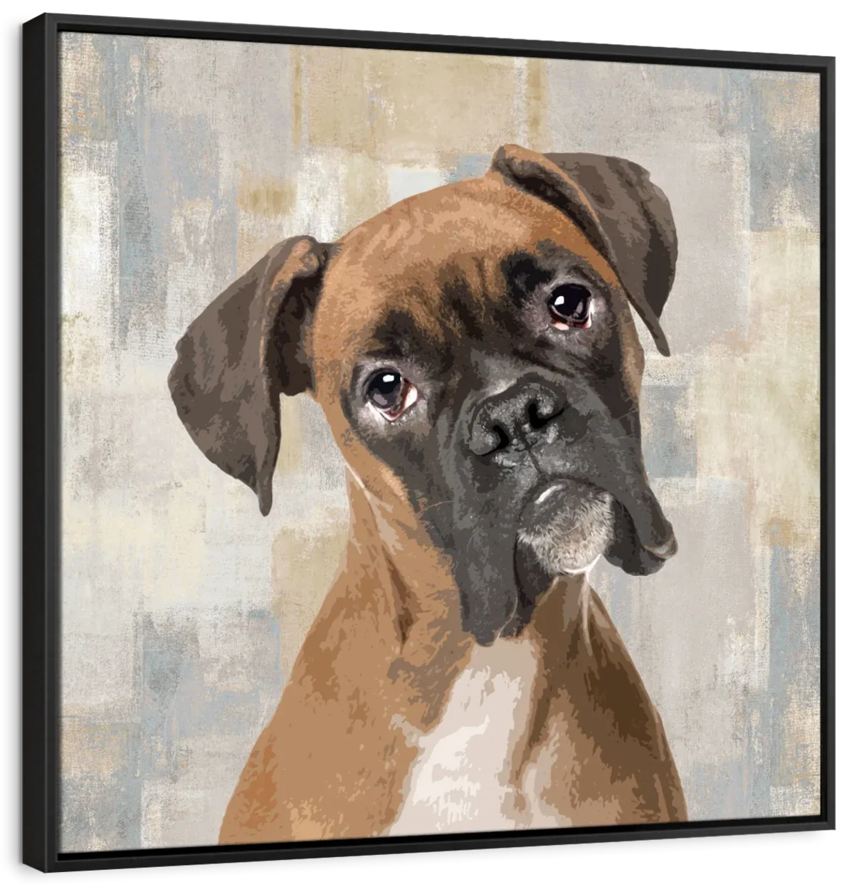 A Boxer Portrait Wall Art