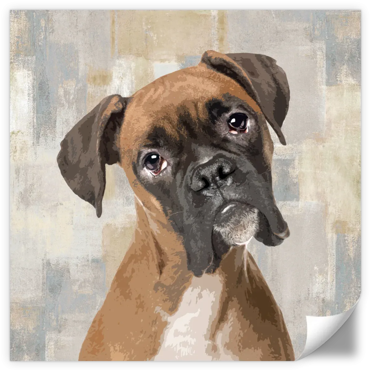 A Boxer Portrait Wall Art