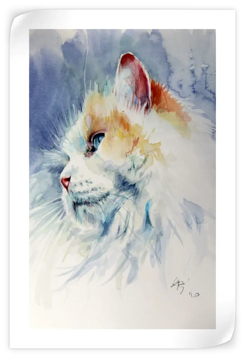 A Cat Portrait II Wall Art