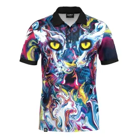 Abstract Cat Polo Shirt