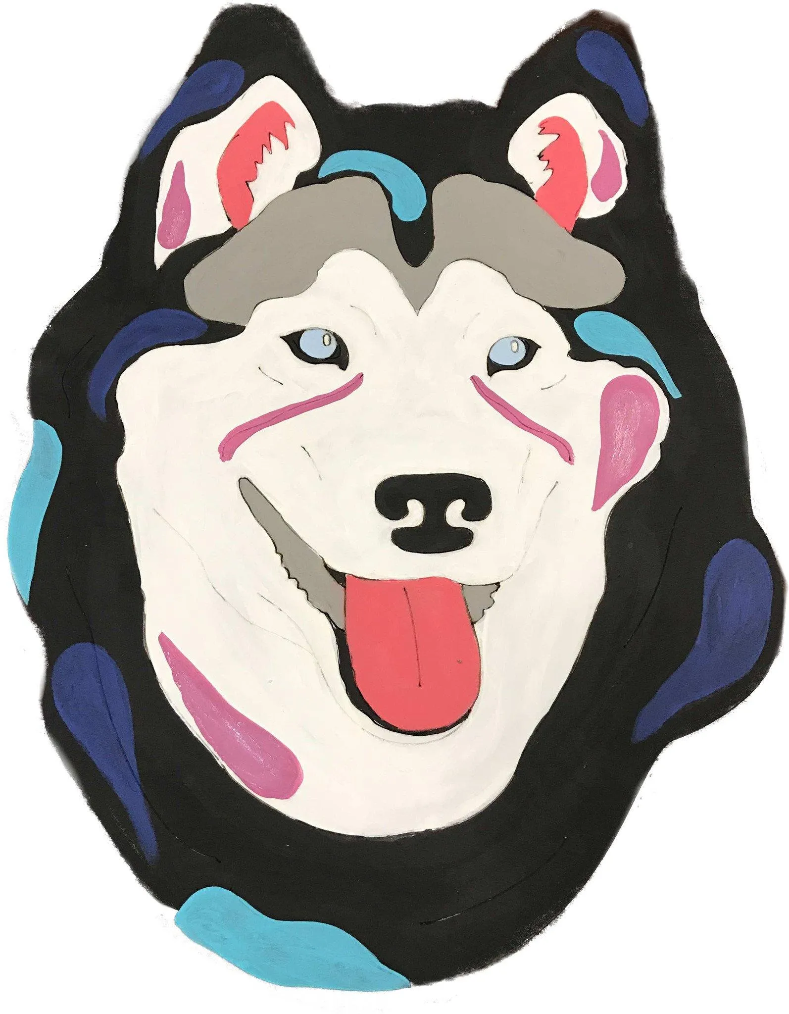 Alaskan Malamute-DIY Pop Art Paint Kit