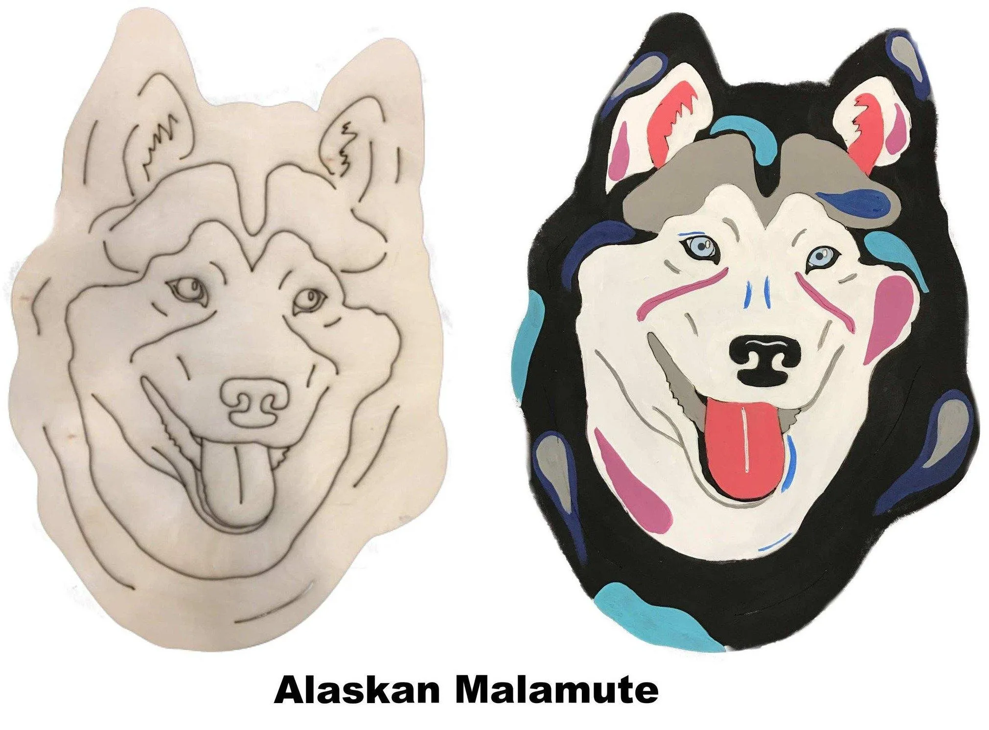 Alaskan Malamute-DIY Pop Art Paint Kit