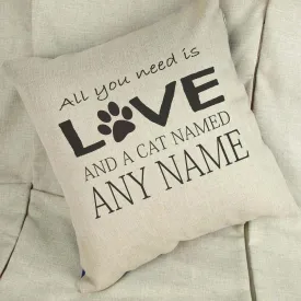 All You Need Is Love Linen Cushion Cover