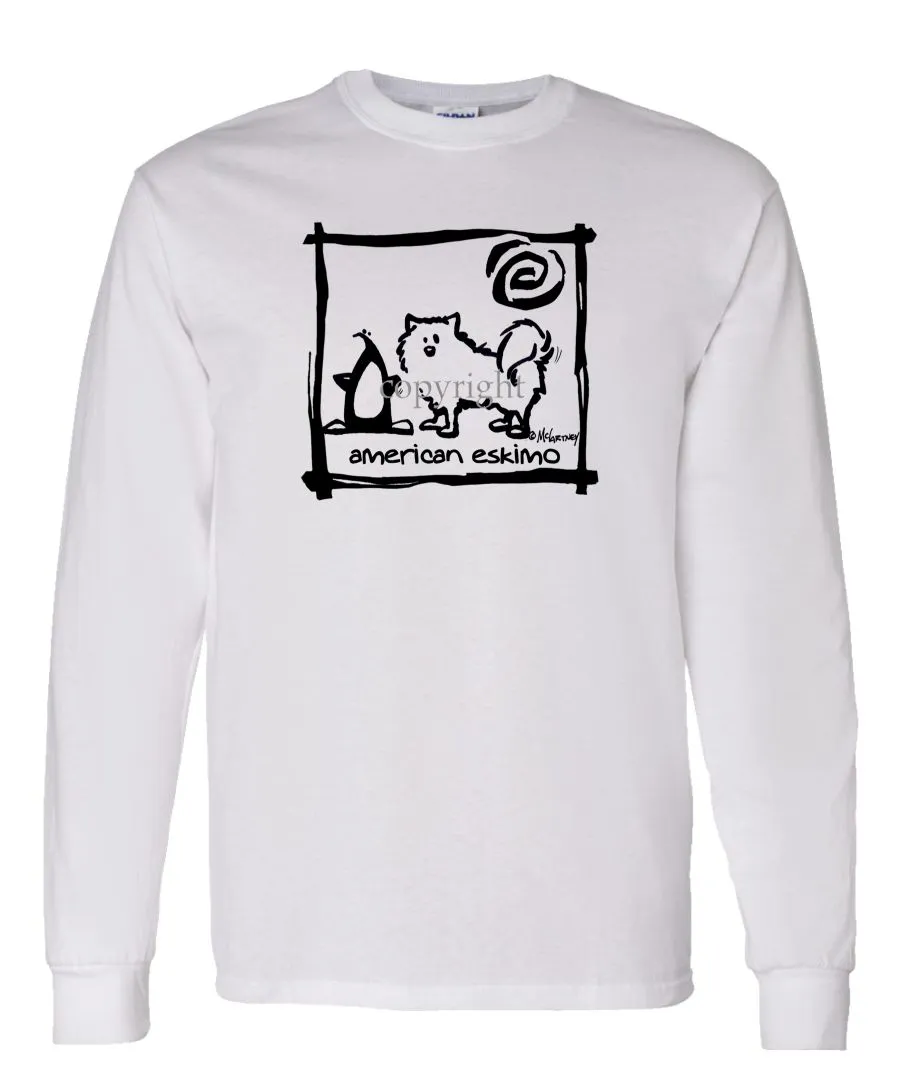 American Eskimo Dog - Cavern Canine - Long Sleeve T-Shirt