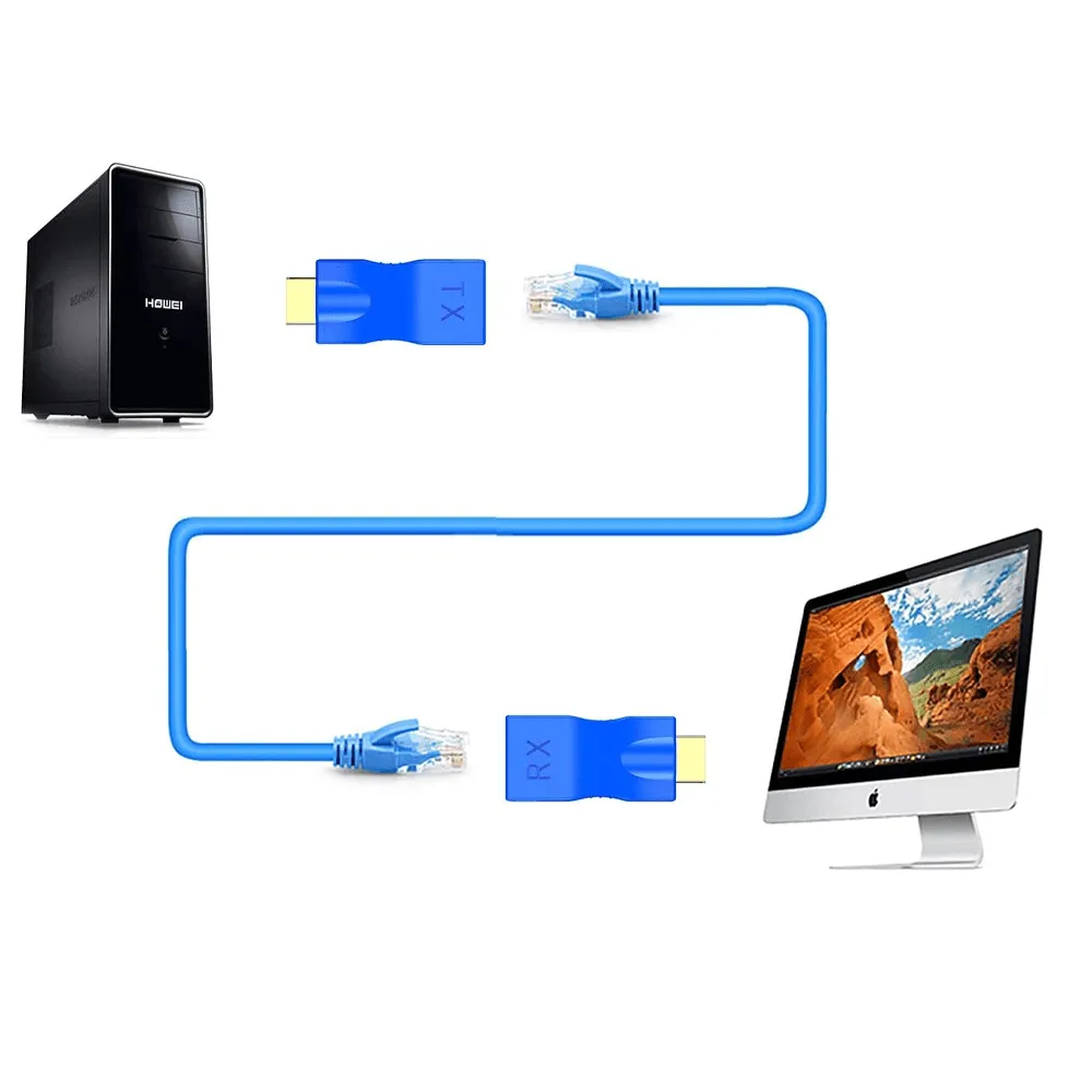 Sure! Heres an optimized title for the e-commerce product with relevant modifiers:

APlus AB-55E HDMI Extender Over LAN - 30m Range, Supports CAT5E/6 Ethernet Cable