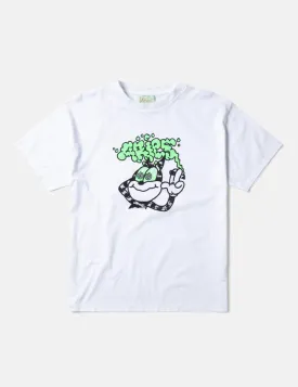 Aries Stoned Cat T-Shirt - White