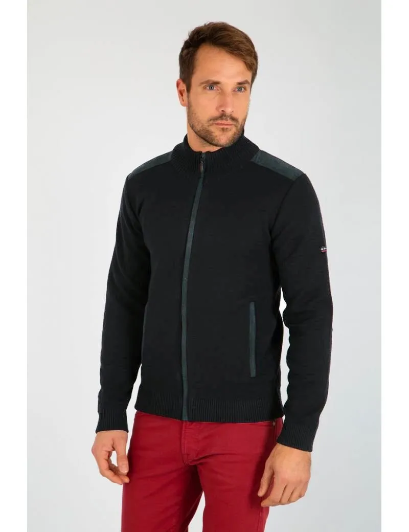 Armor-Lux - Carnac - Cardigan de laine pour homme