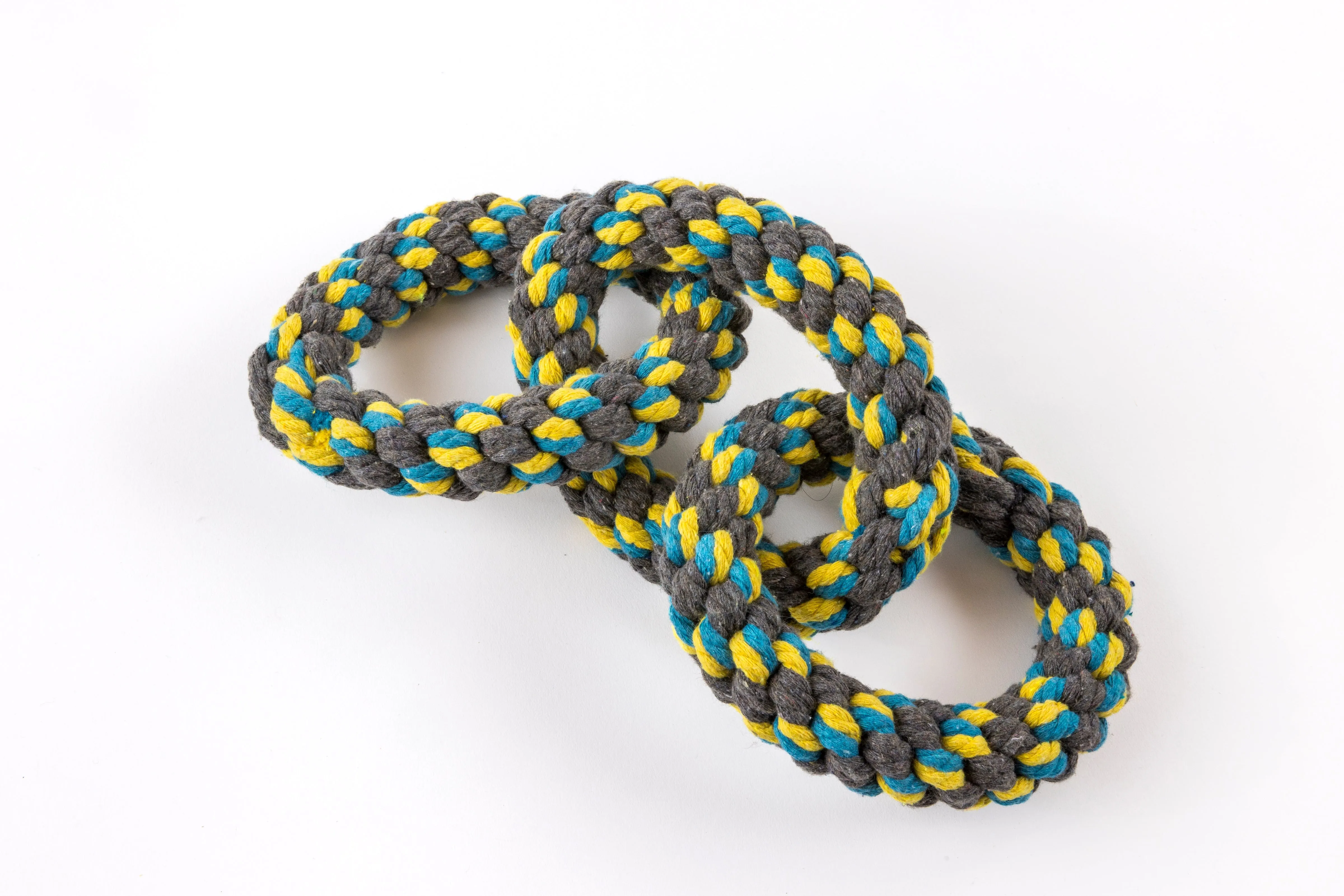 Attachment Theory 3 Ring Rope Toy for Dogs