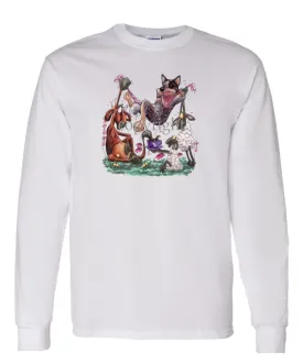 Australian Cattle Dog - Hammock - Caricature - Long Sleeve T-Shirt