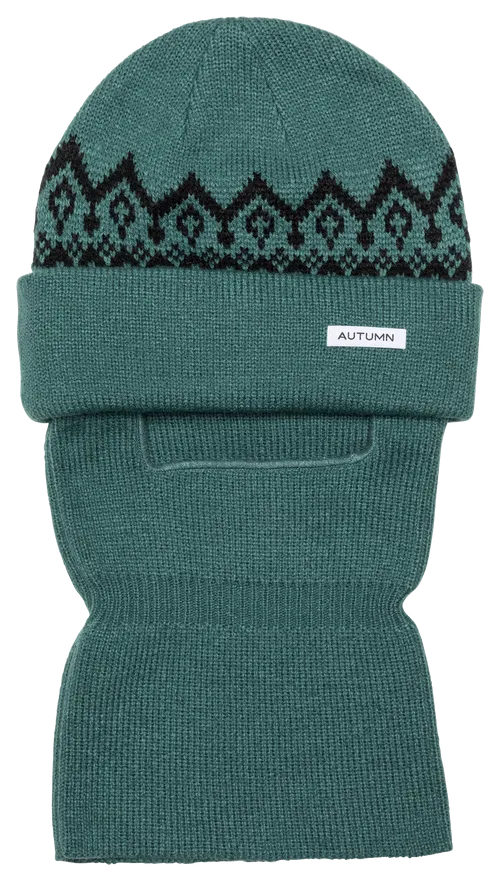 Autumn Headwear Mask Beanie - Work Green