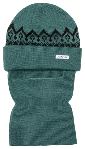 Autumn Headwear Mask Beanie - Work Green