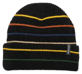 Autumn Headwear Select Multi Stripe Beanie - Black