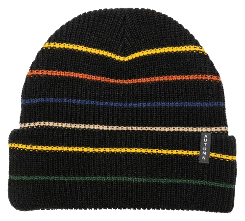 Autumn Headwear Select Stripe Beanie - Black