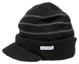 Autumn Headwear Visor Beanie - Black