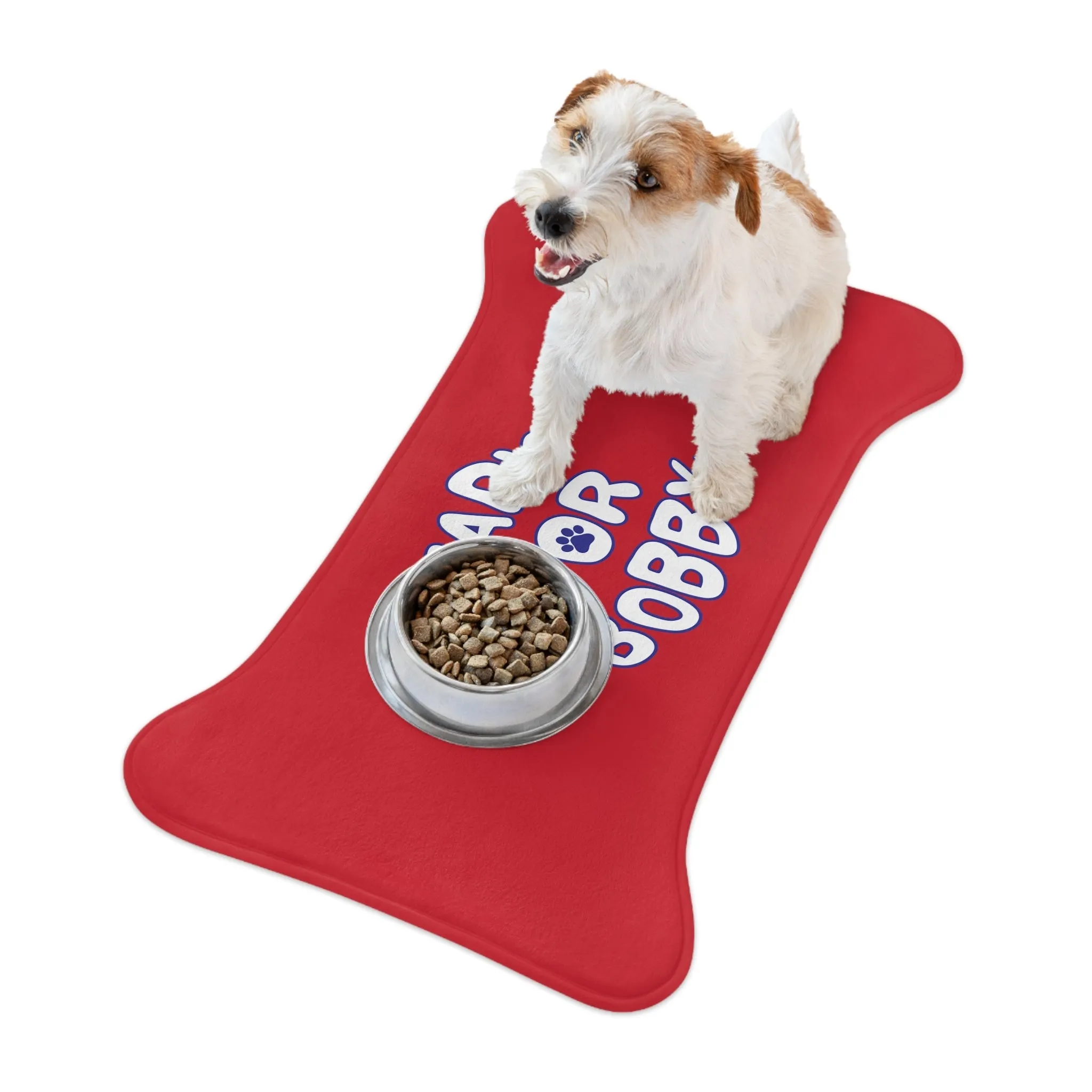 Bark for Bobby Pet Red Feeding Mats