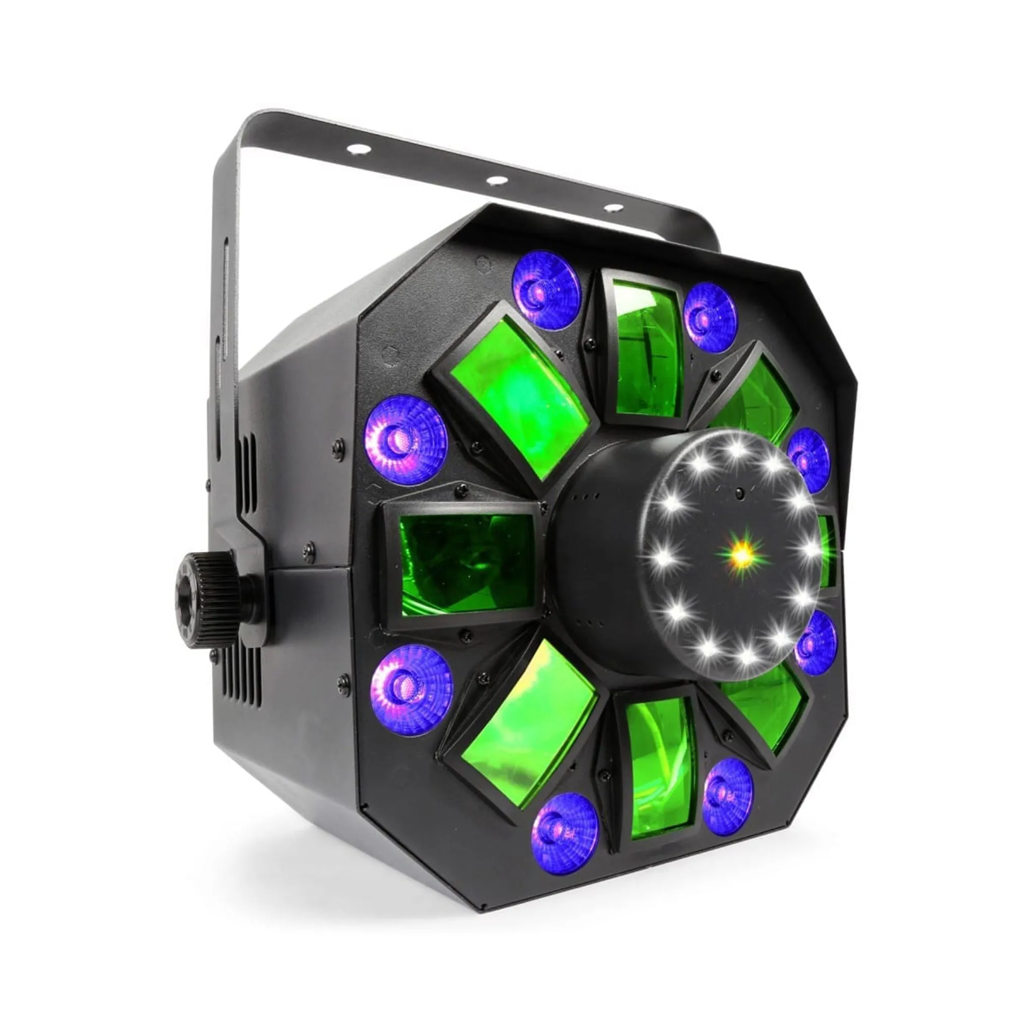 Beamz 153.671B Led Multi Laser Acis IV RGBWAUV WITH LASER & RGB-UV STROBE DMX