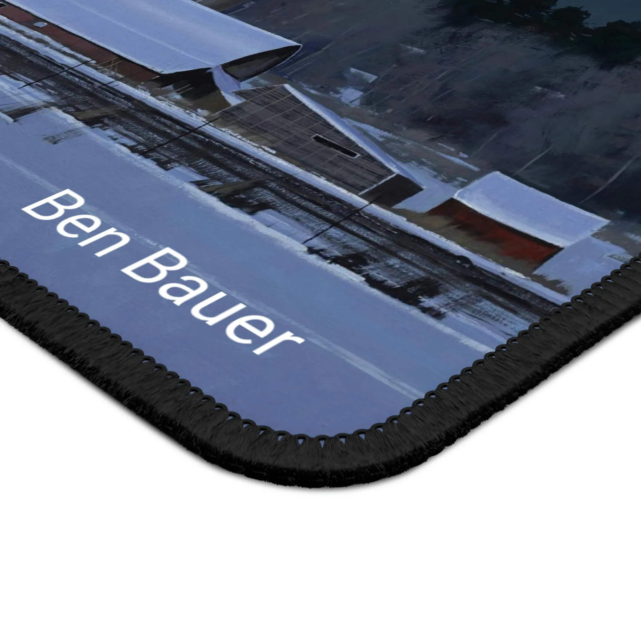 Ben Bauer: "Moonset, 7 Minutes to Sunrise" - Gaming Mouse Pad