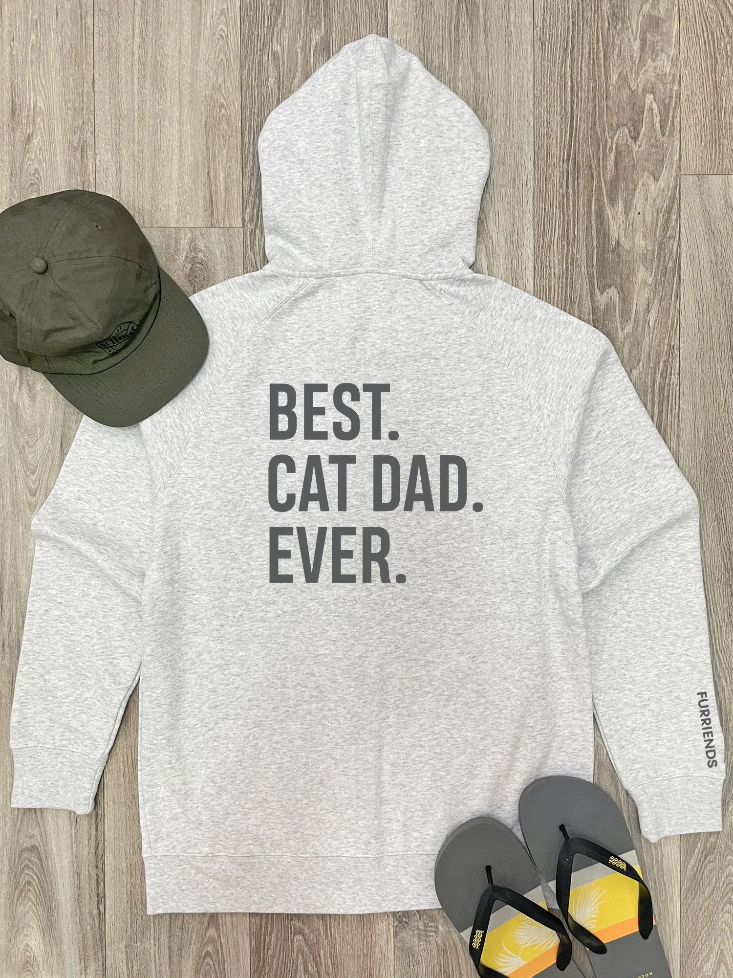 Best. Cat Dad. Ever. Zip Front Hoodie