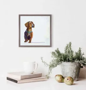 Best Friend - Dachshund Mini Framed Canvas