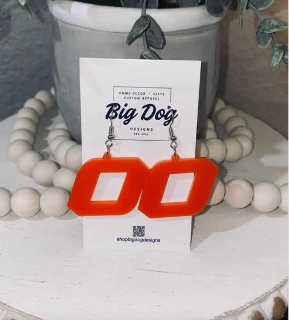 Big Dog High School Gameday Acrylic Earrings