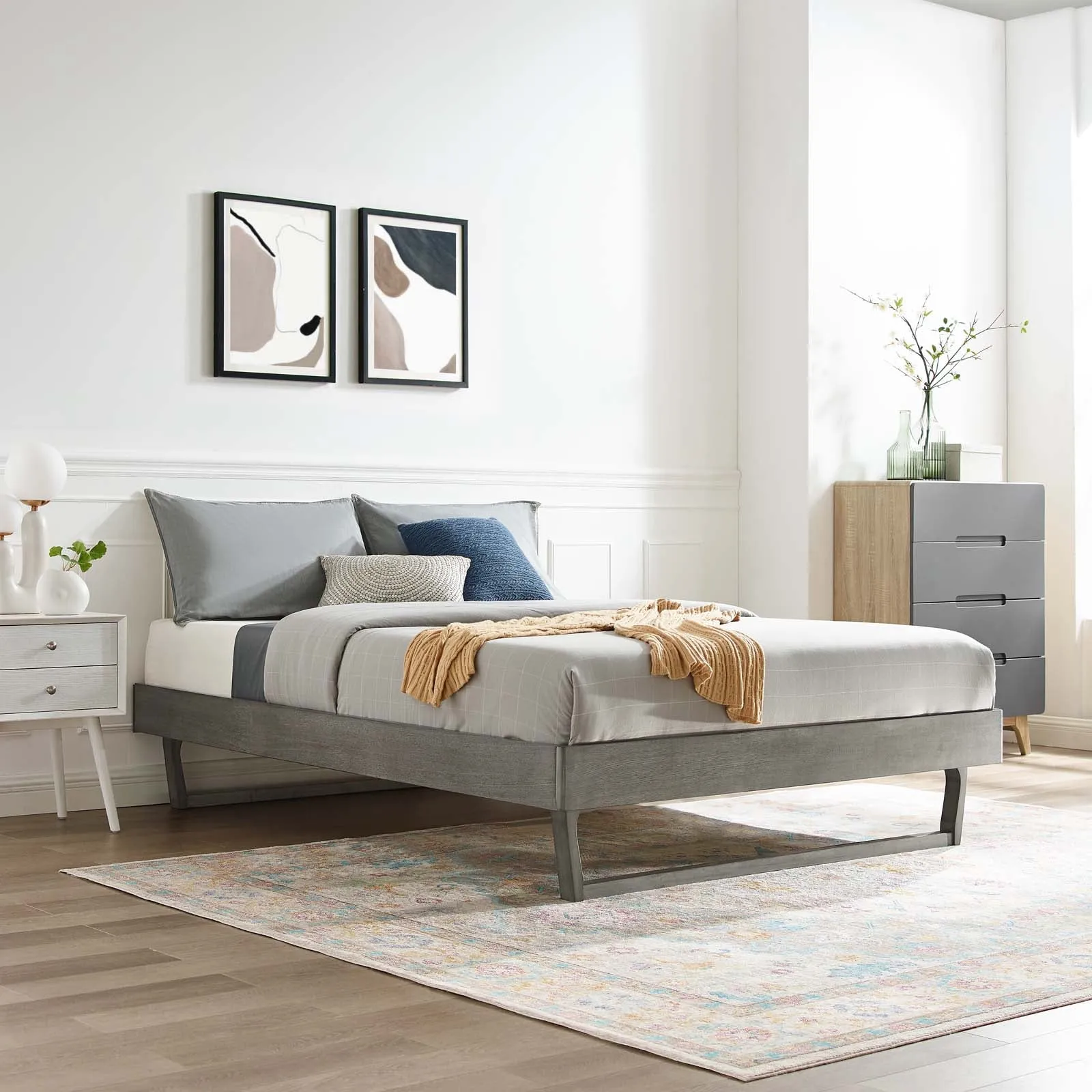 Billie Wood Platform Bed Frame