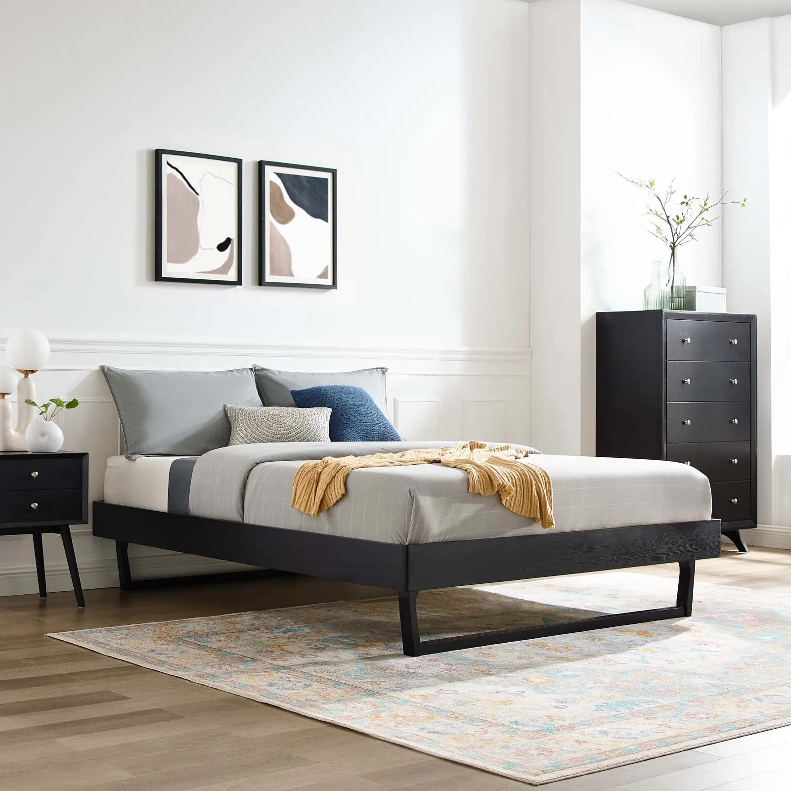 Billie Wood Platform Bed Frame