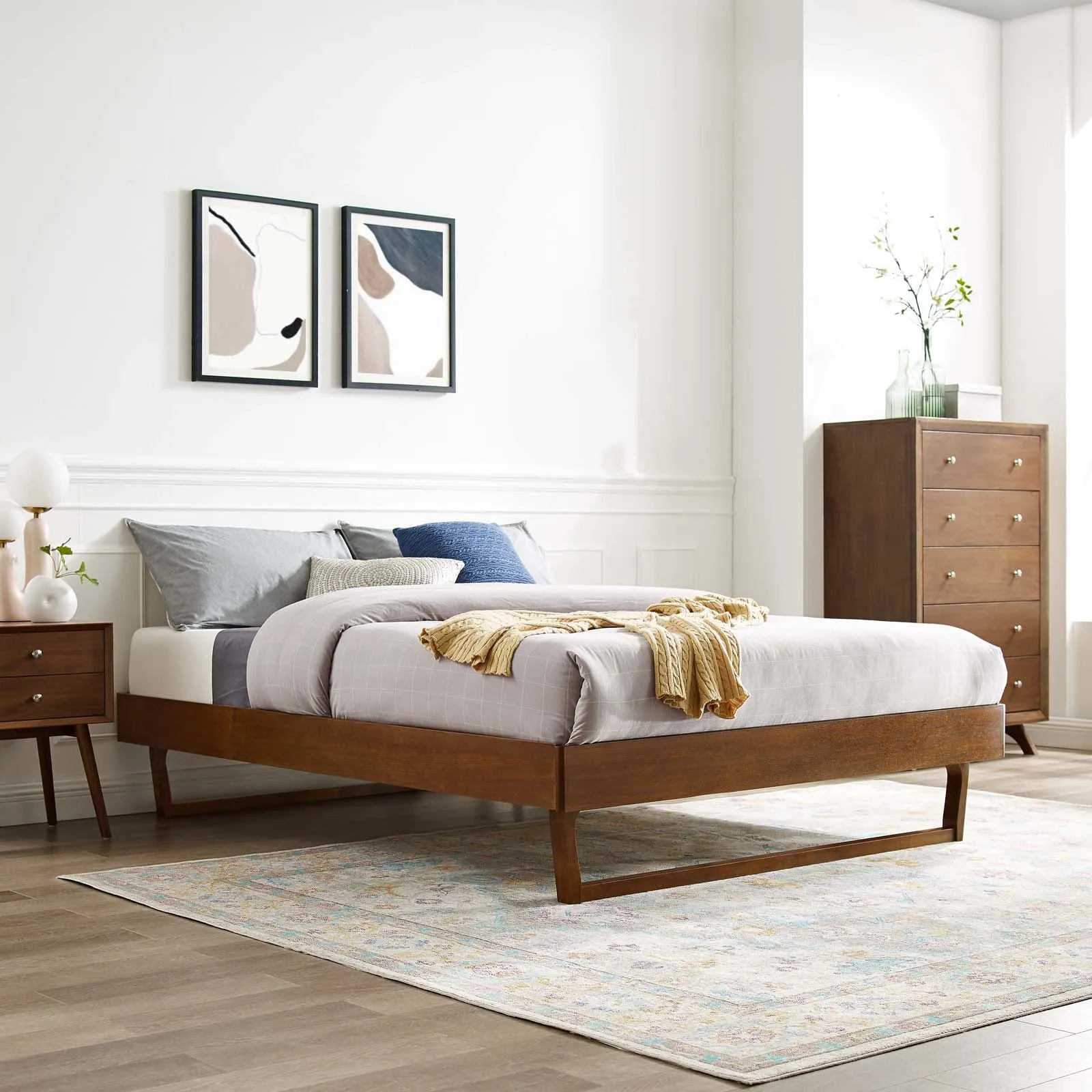 Billie Wood Platform Bed Frame