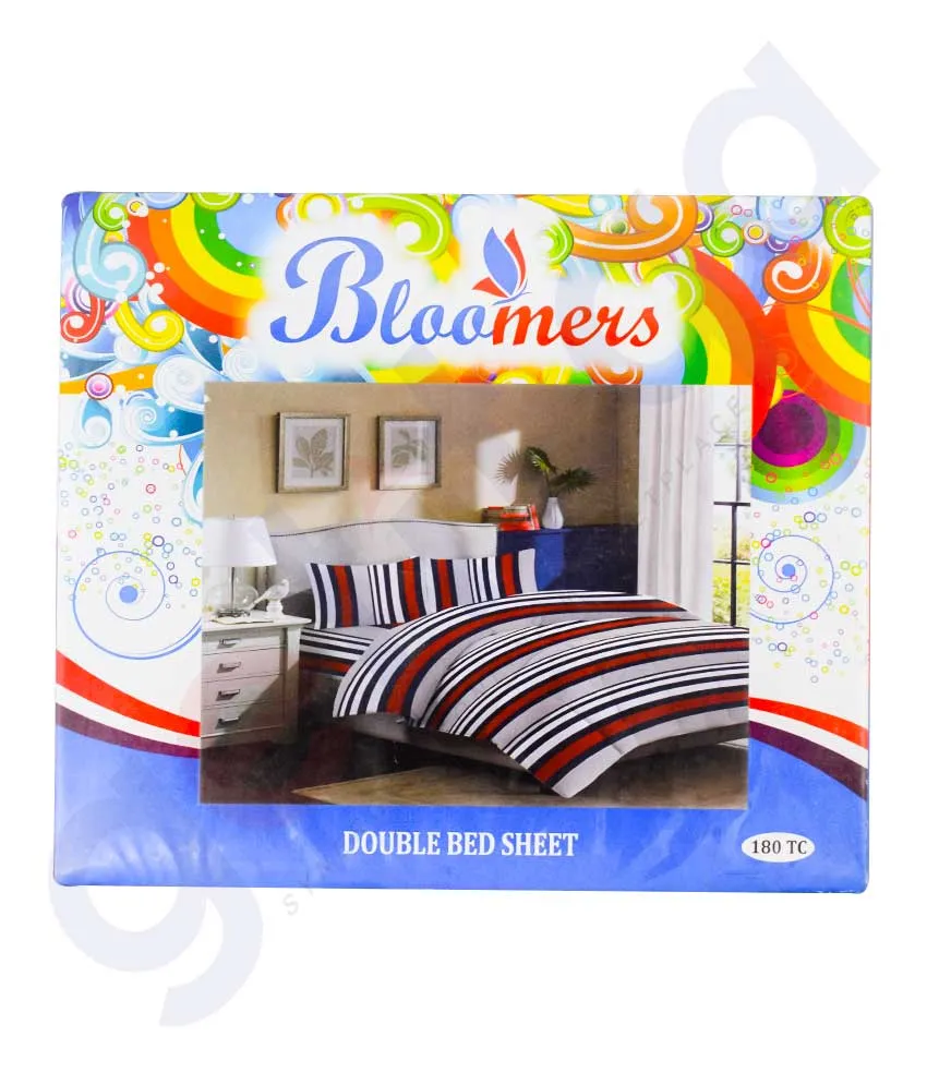 BLOOMERS DOUBLE BED SHEET ASSORTED COLOR