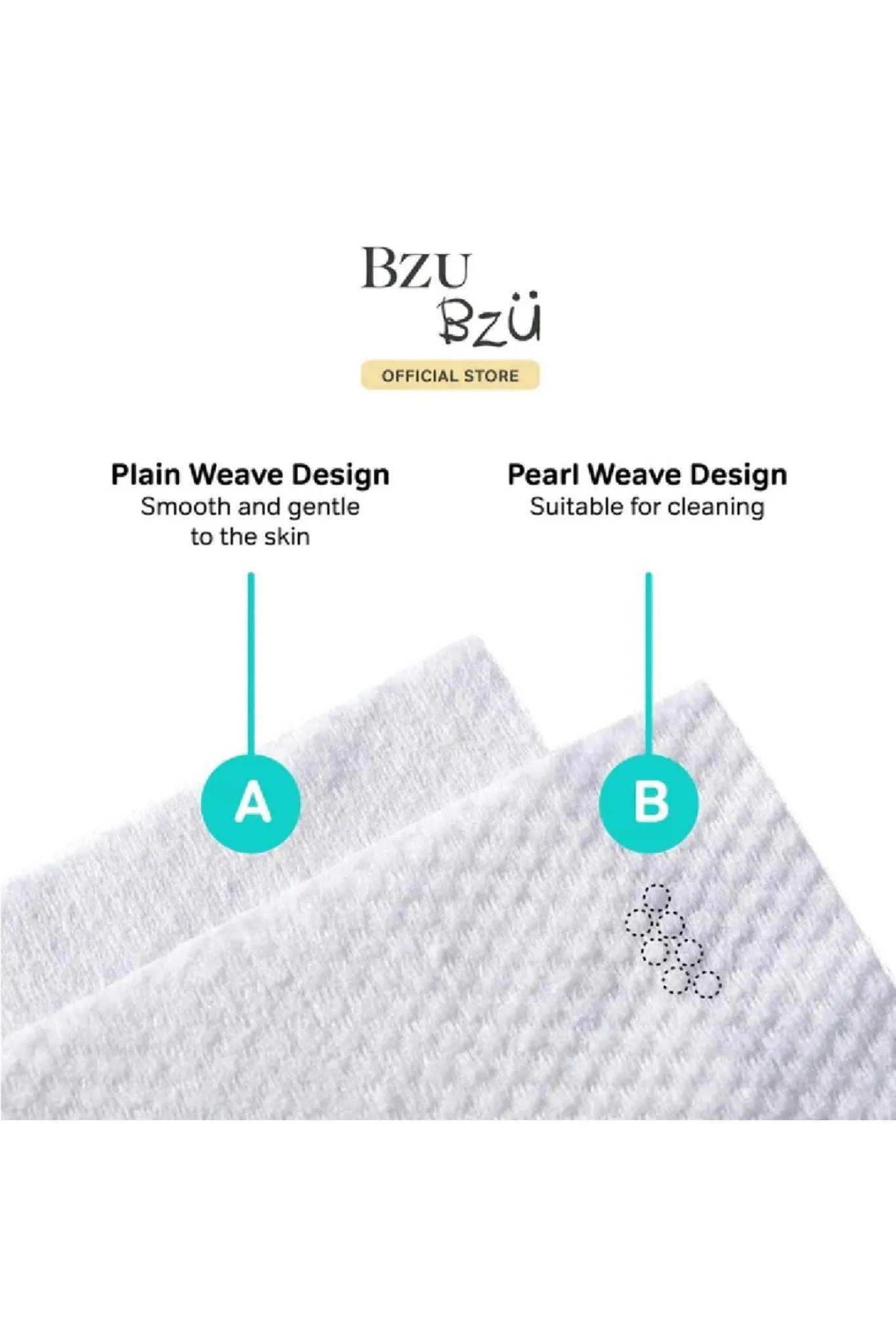 Bzu Bzu Skincare Cotton Towel - 80 Pack X 2