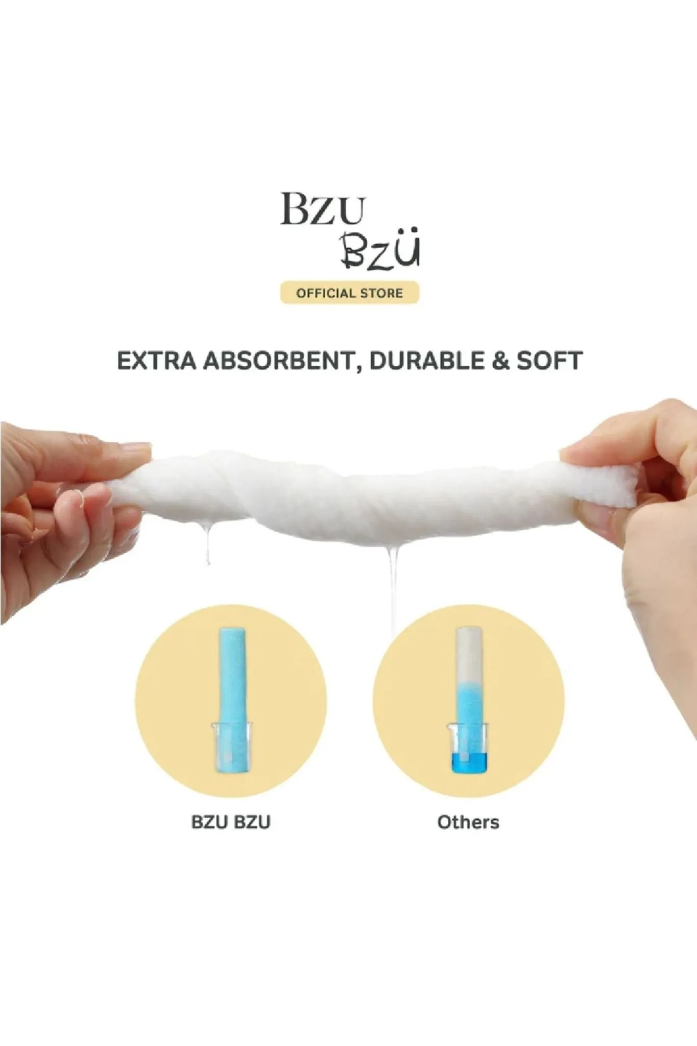 Bzu Bzu Skincare Cotton Towel - 80 Pack X 2