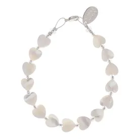 Carrie Elspeth Hearts Shell Links Bracelet