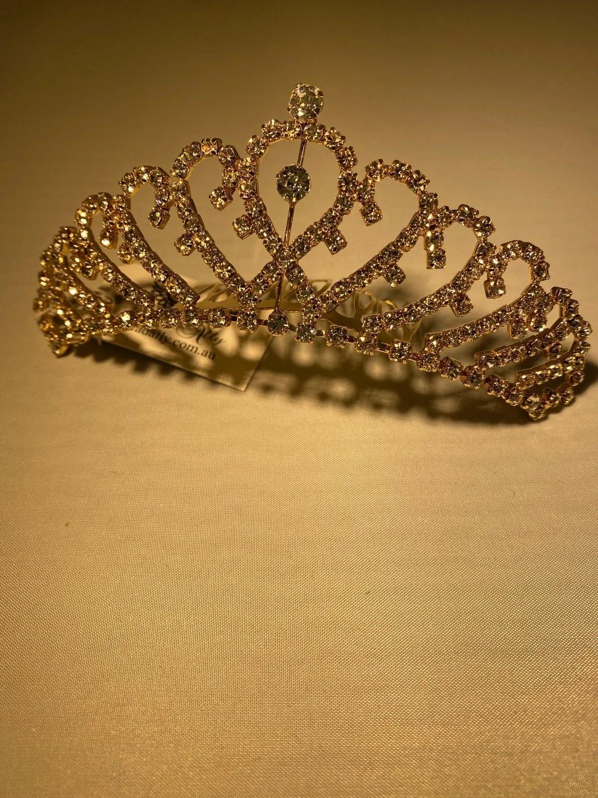 Cassie Comb Tiara Medium - Gold