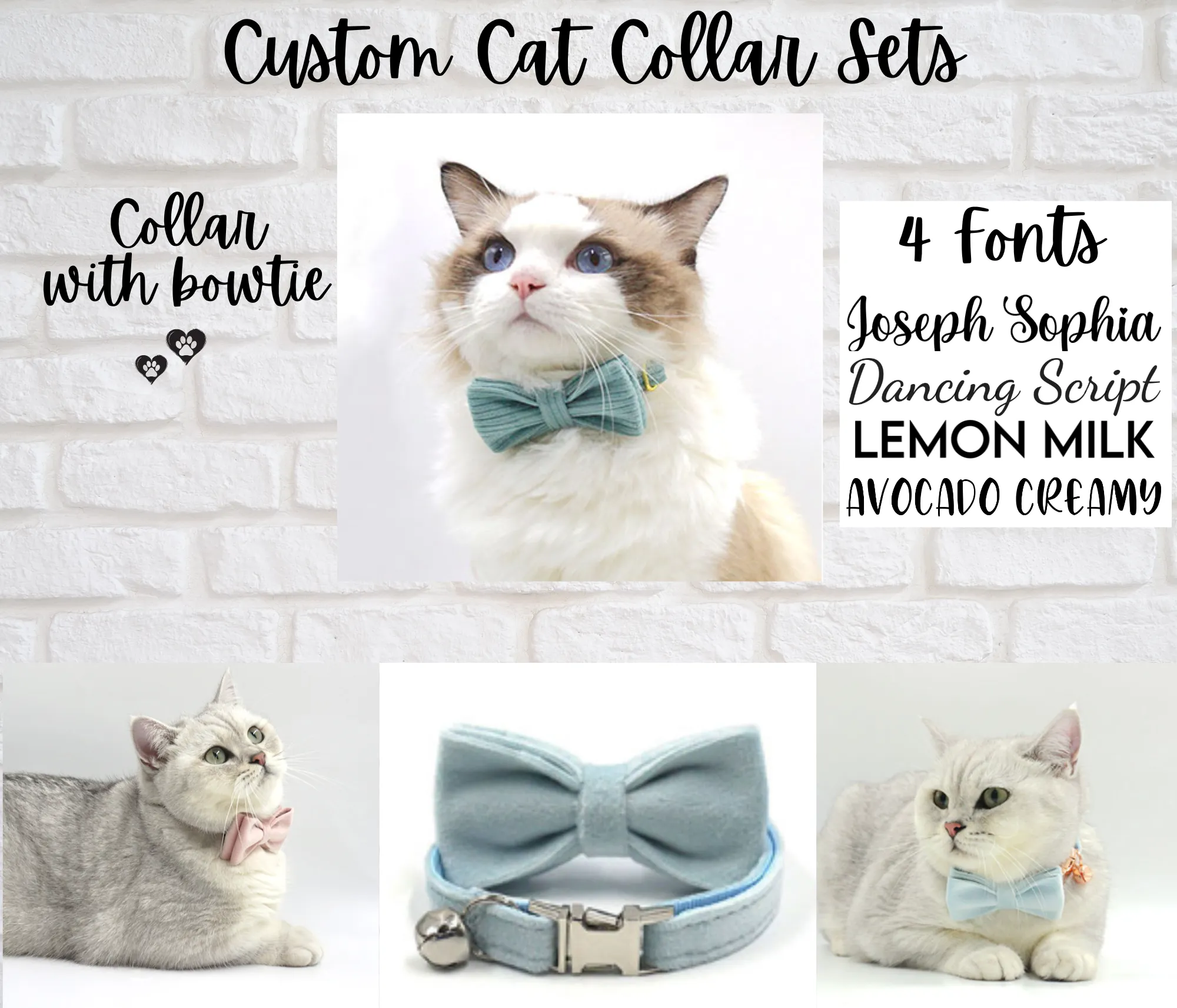 Cat Custom Collar Sets - Monthly Buy-In