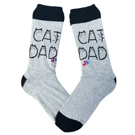 Cat Dad Men's Crew Socks