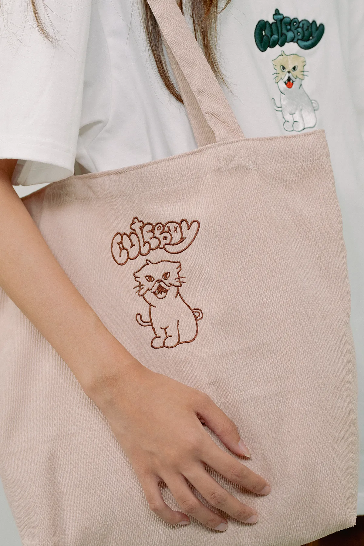 Cat Day Corduroy Bag