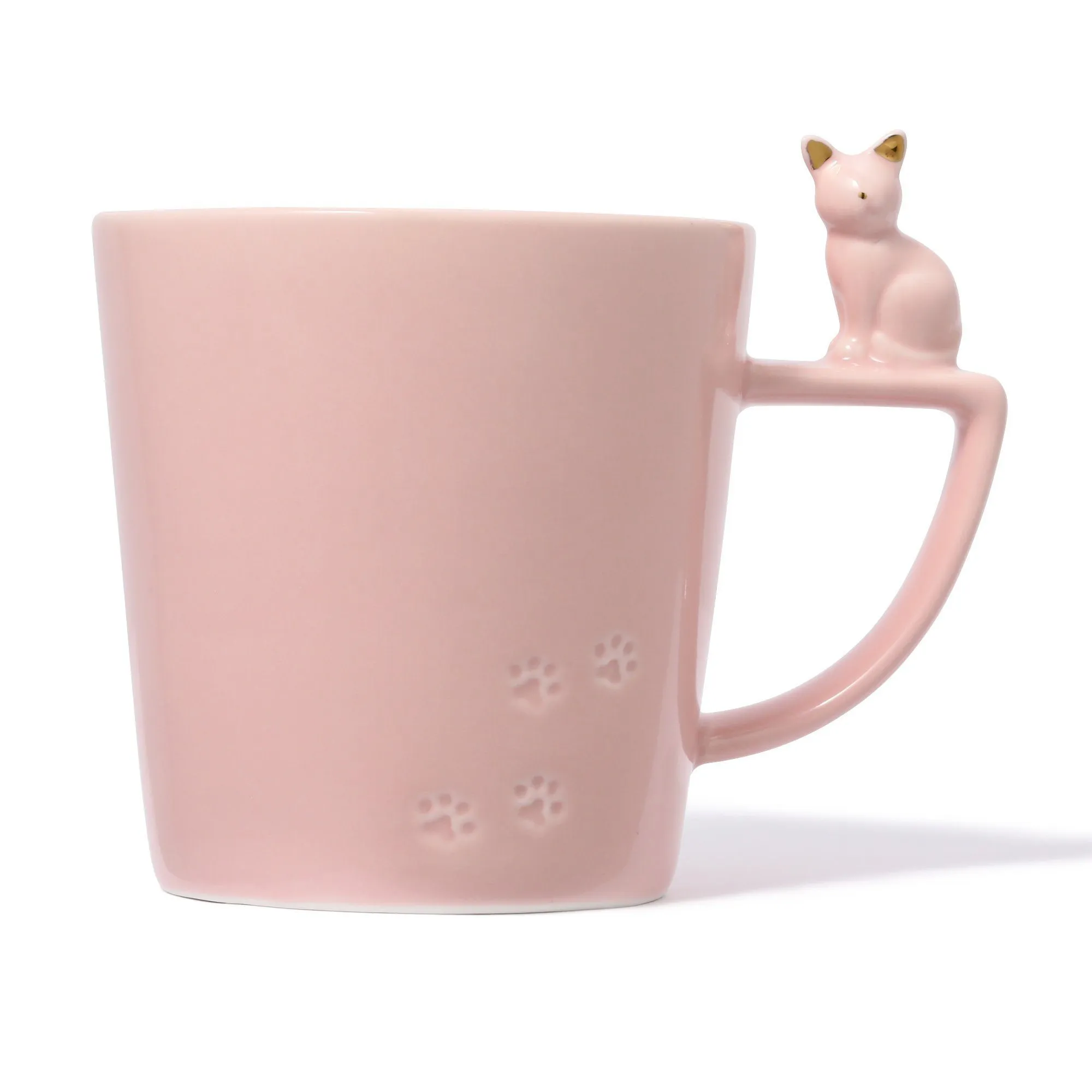 Cat Figure Mug Pink