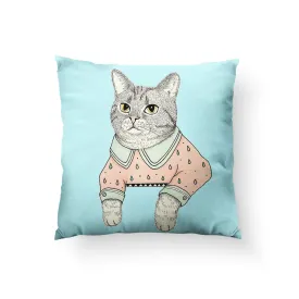 Cat Lady Cat Throw Pillow