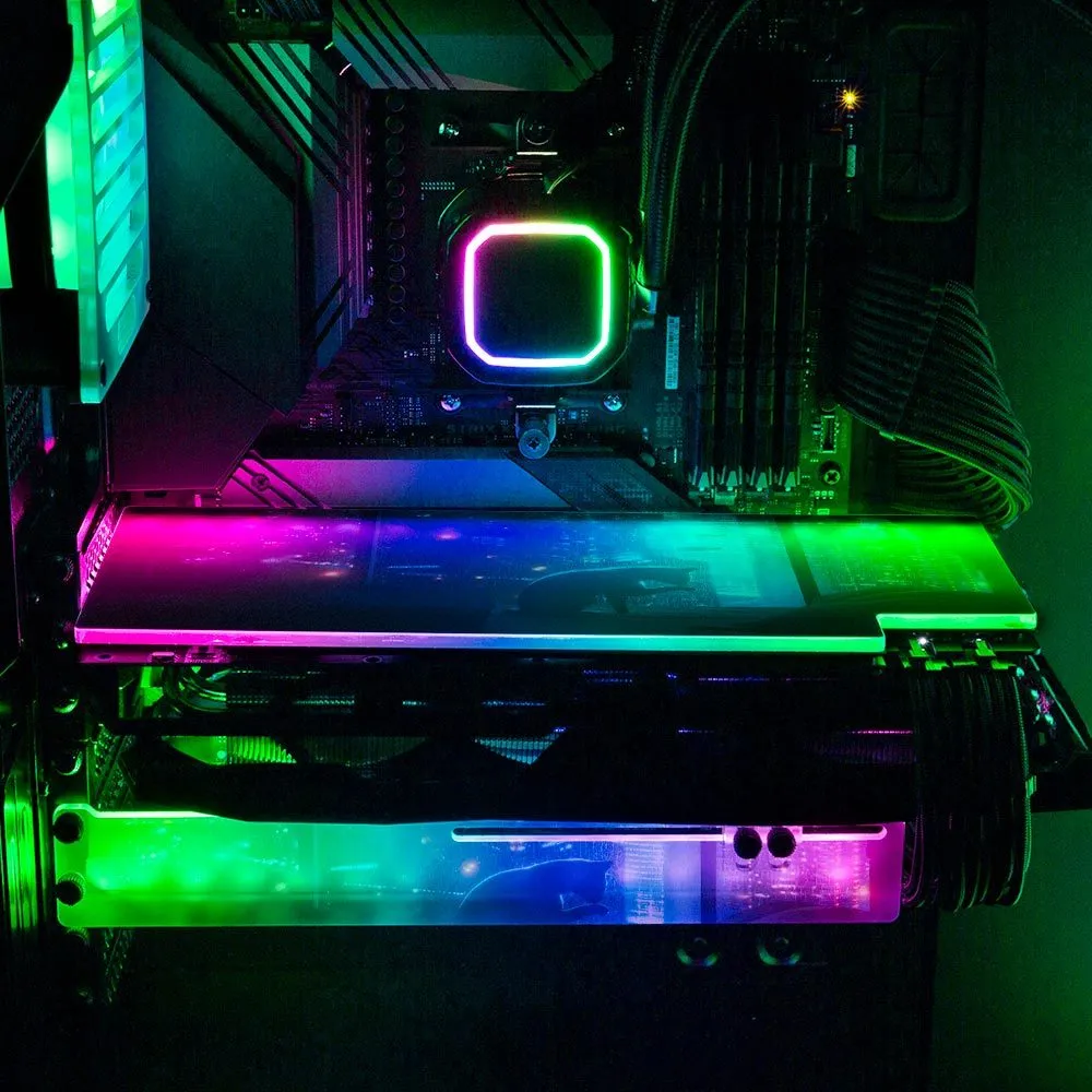 Cat On Bed RGB GPU Support Bracket