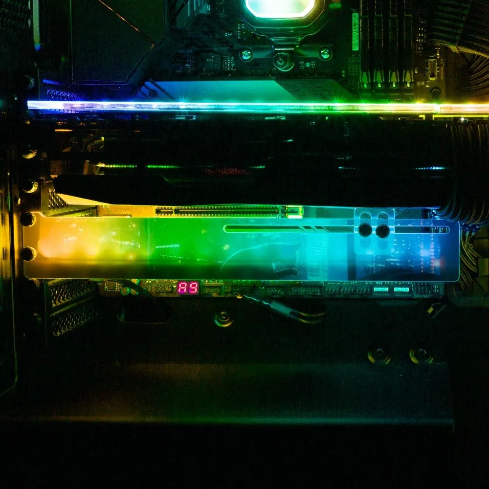 Cat On Bed RGB GPU Support Bracket