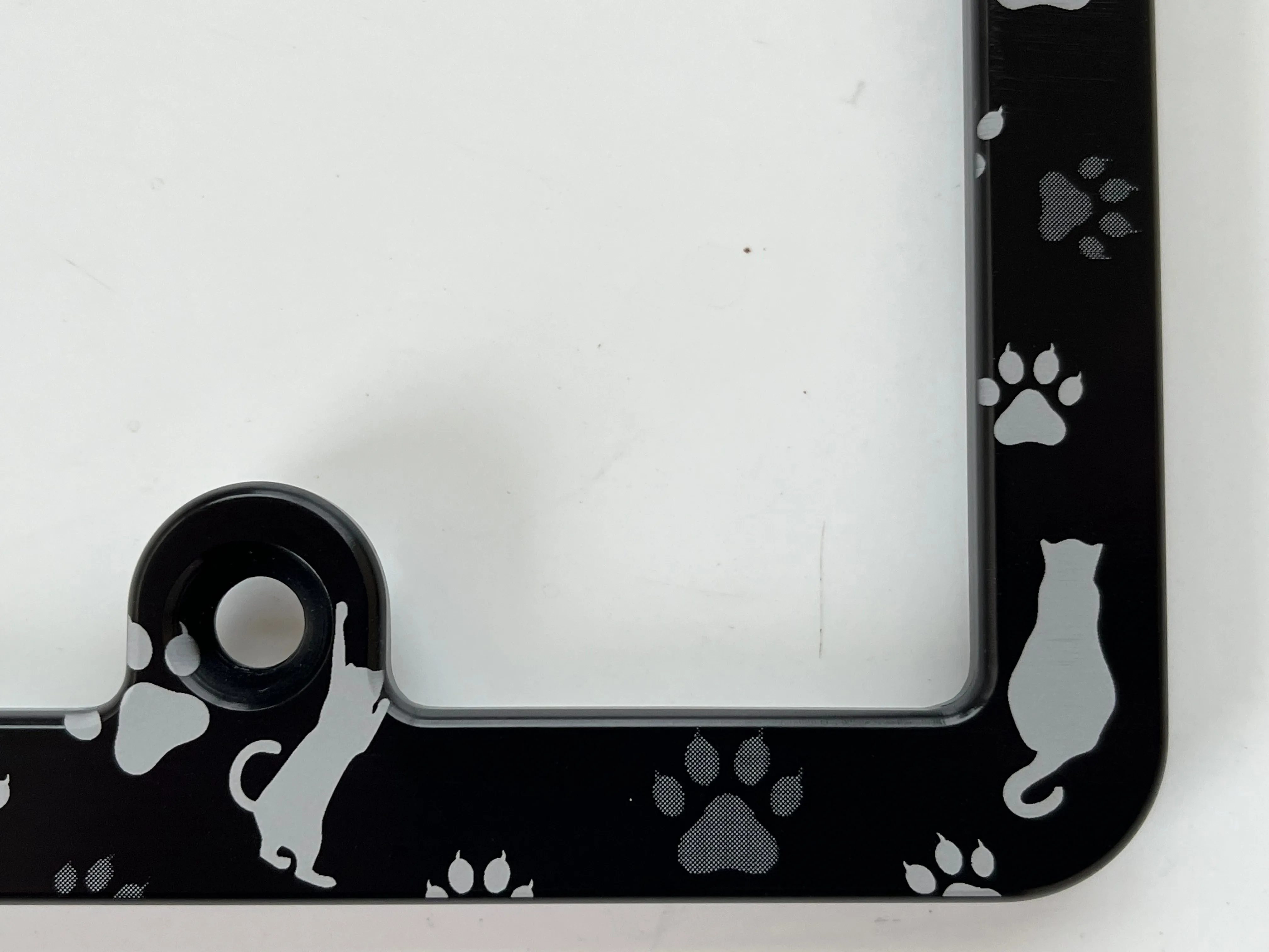 Cats & Cat Paws Slim License Plate Frame