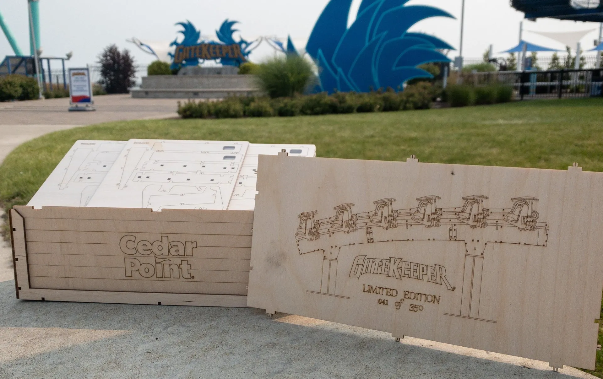 Cedar Point GateKeeper Coaster Train Cutout