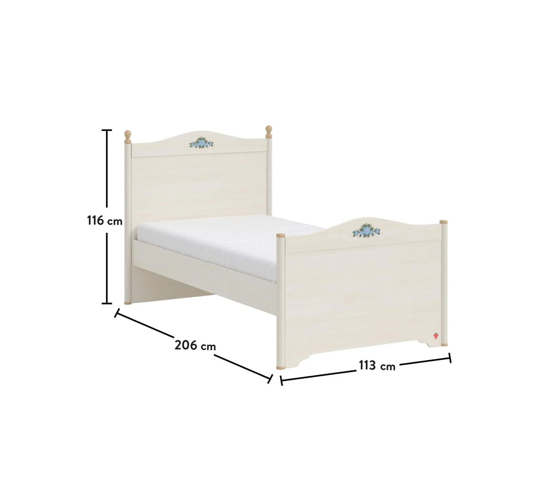 Cilek Flora (NEW) Bed (100X200 Cm Or 120X200 Cm)