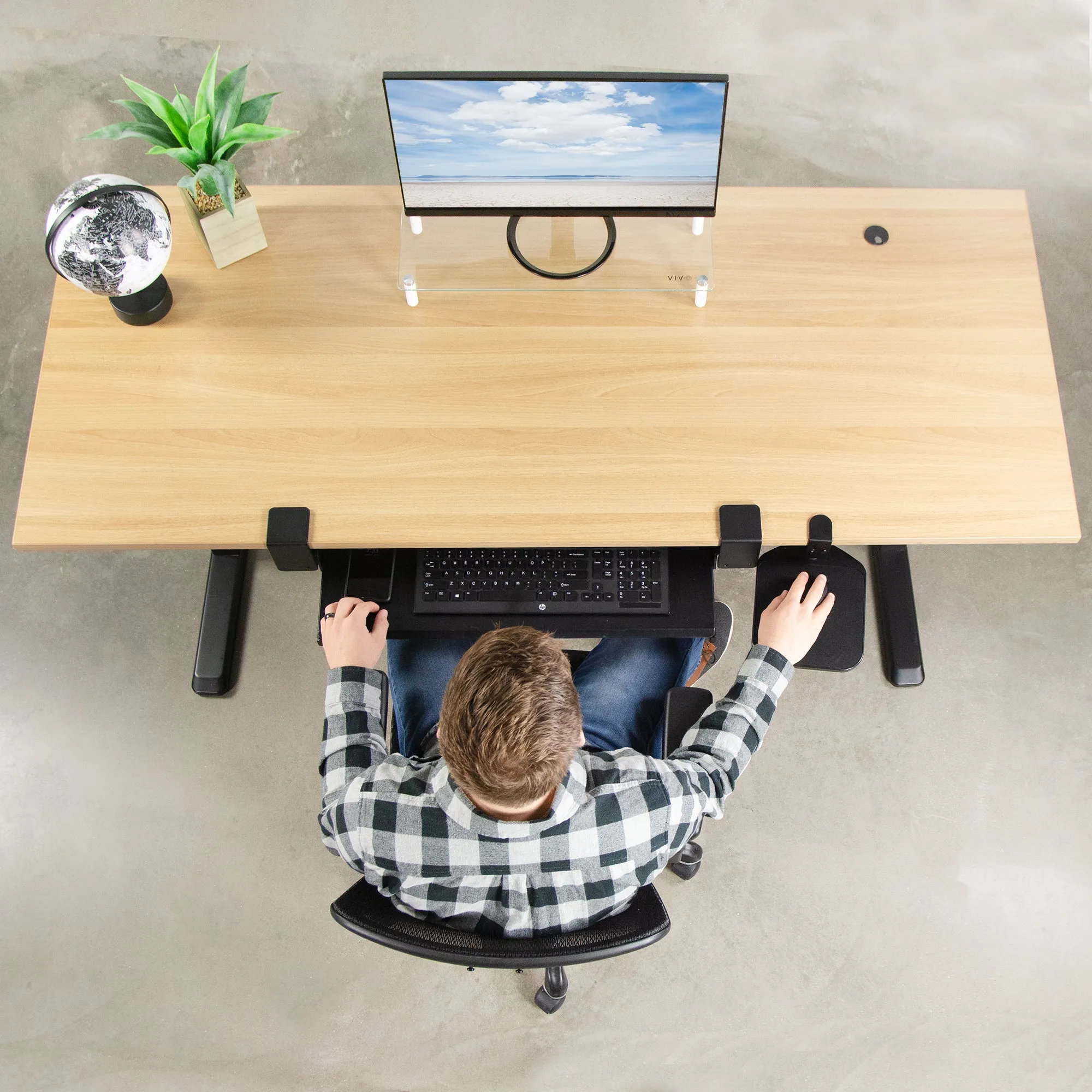 Clamp-on Mouse Pad and Device Holder